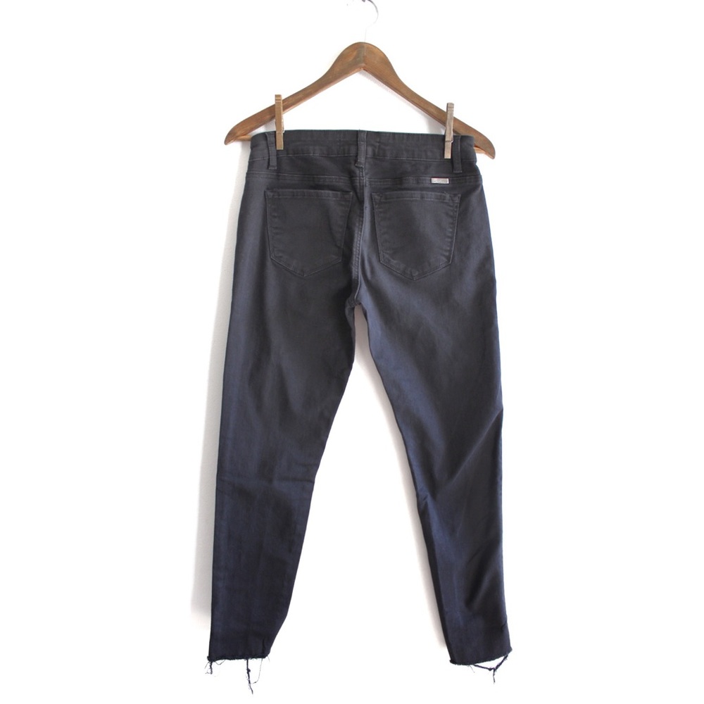 KanCan Preowned Raw Hem Distressed Washed Black Skinny Jeans 7 27 - Picture 6 of 9